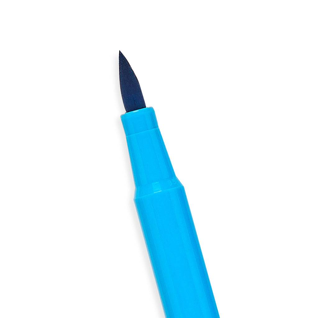 the blue marker tip