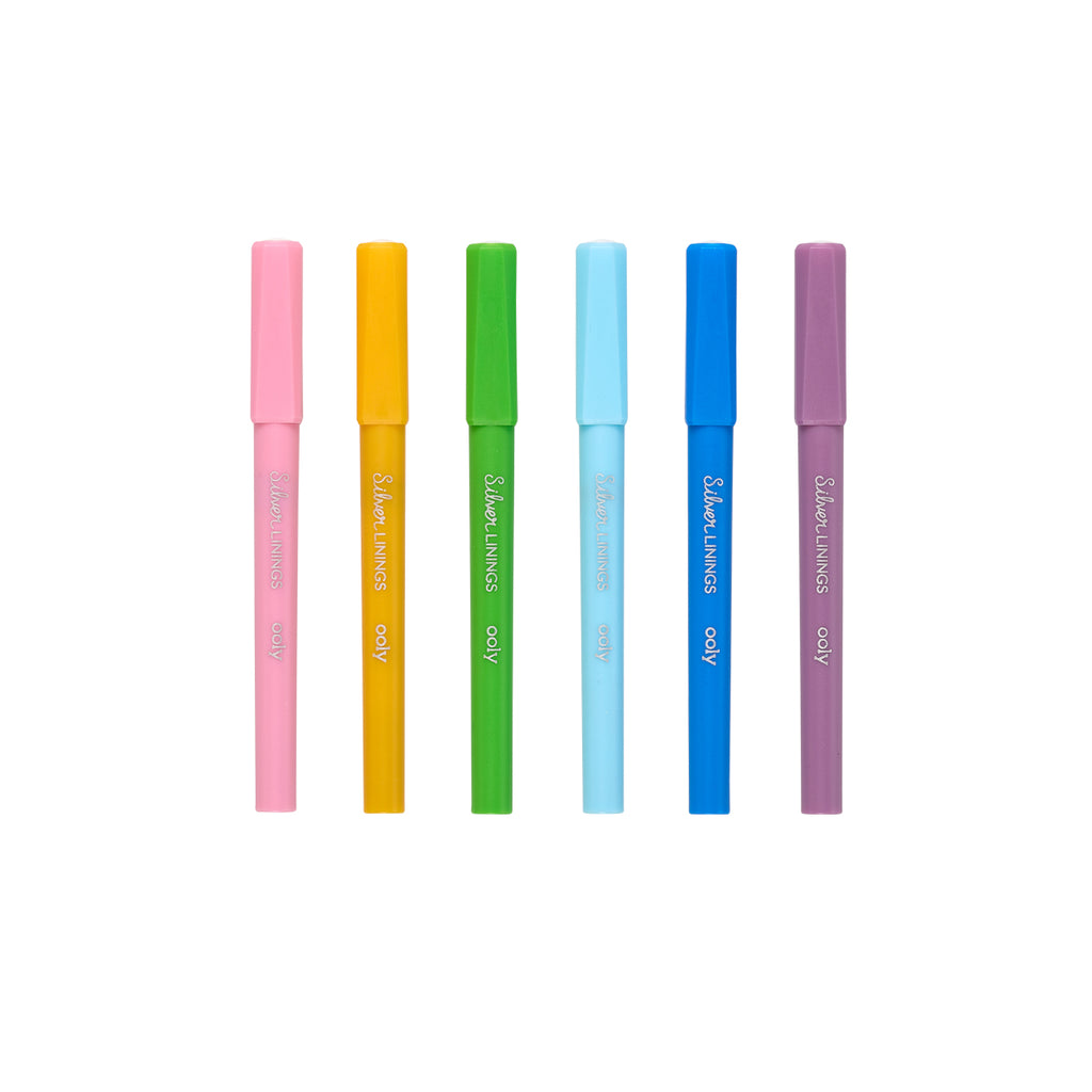 6 multicolors markers