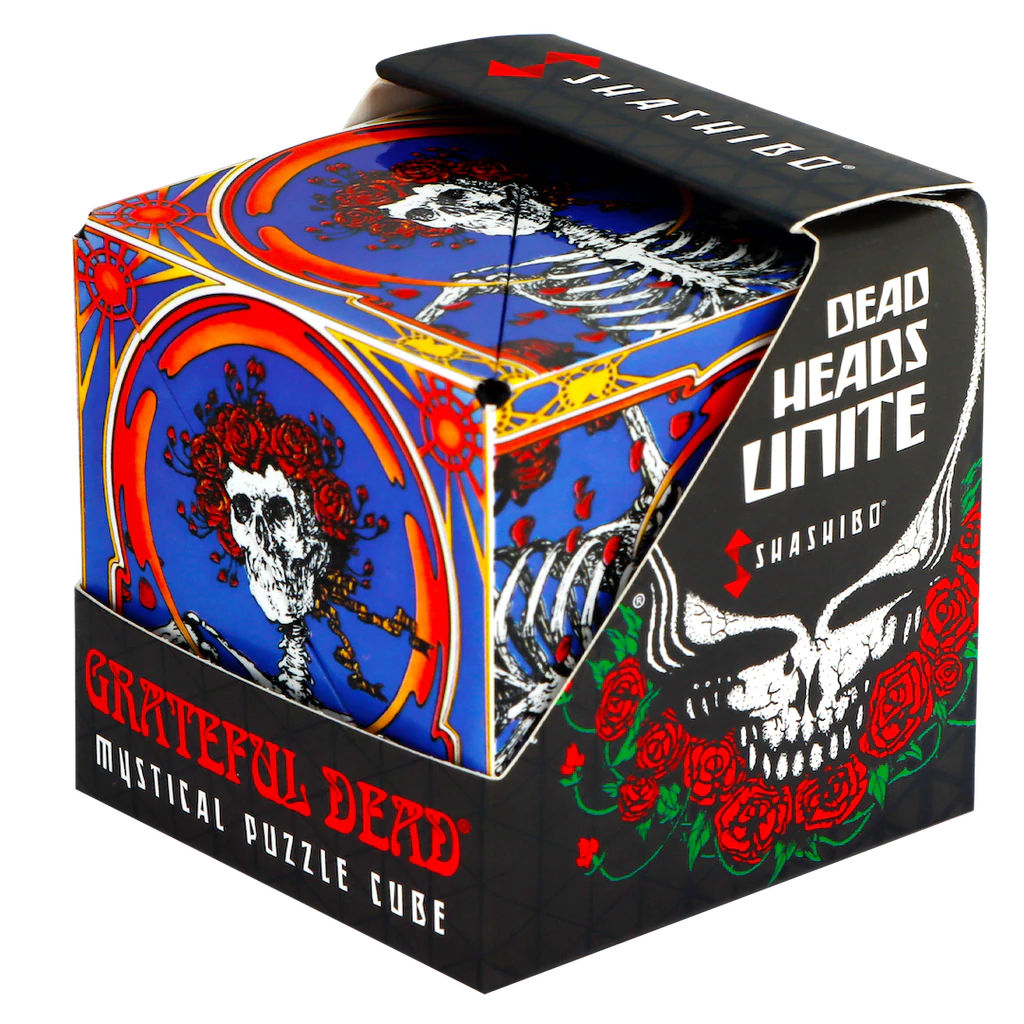 the grateful dead skulls and roses shashibo package