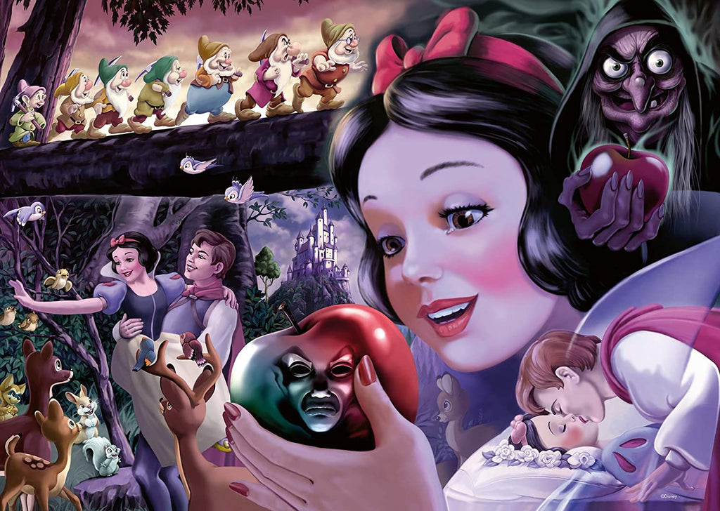 the puzzle art showing a variety of characters from disney's snow white and the seven dwarves
