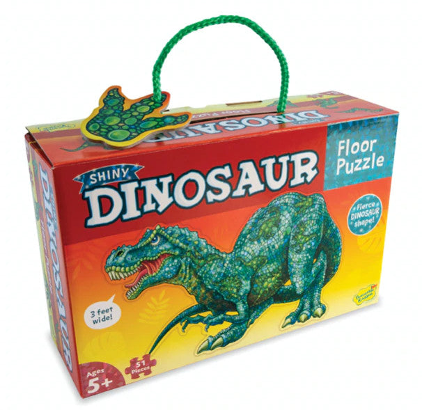 the shiny dinosaur floor puzzle box