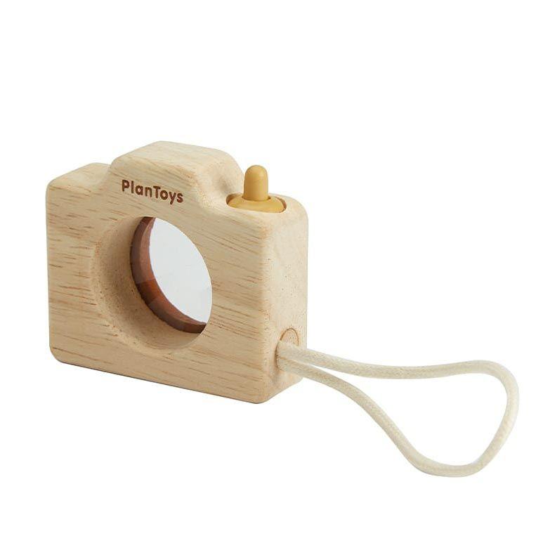 photo of wooden camera