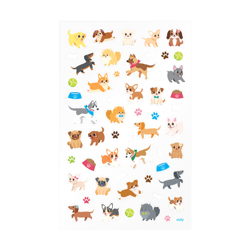 a variety of cute dog stickers