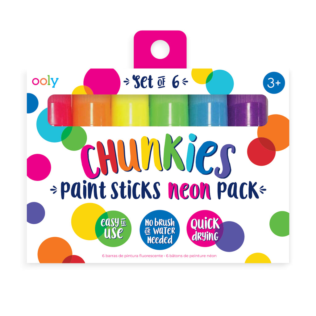the package showing 6 chunkies paint sticks