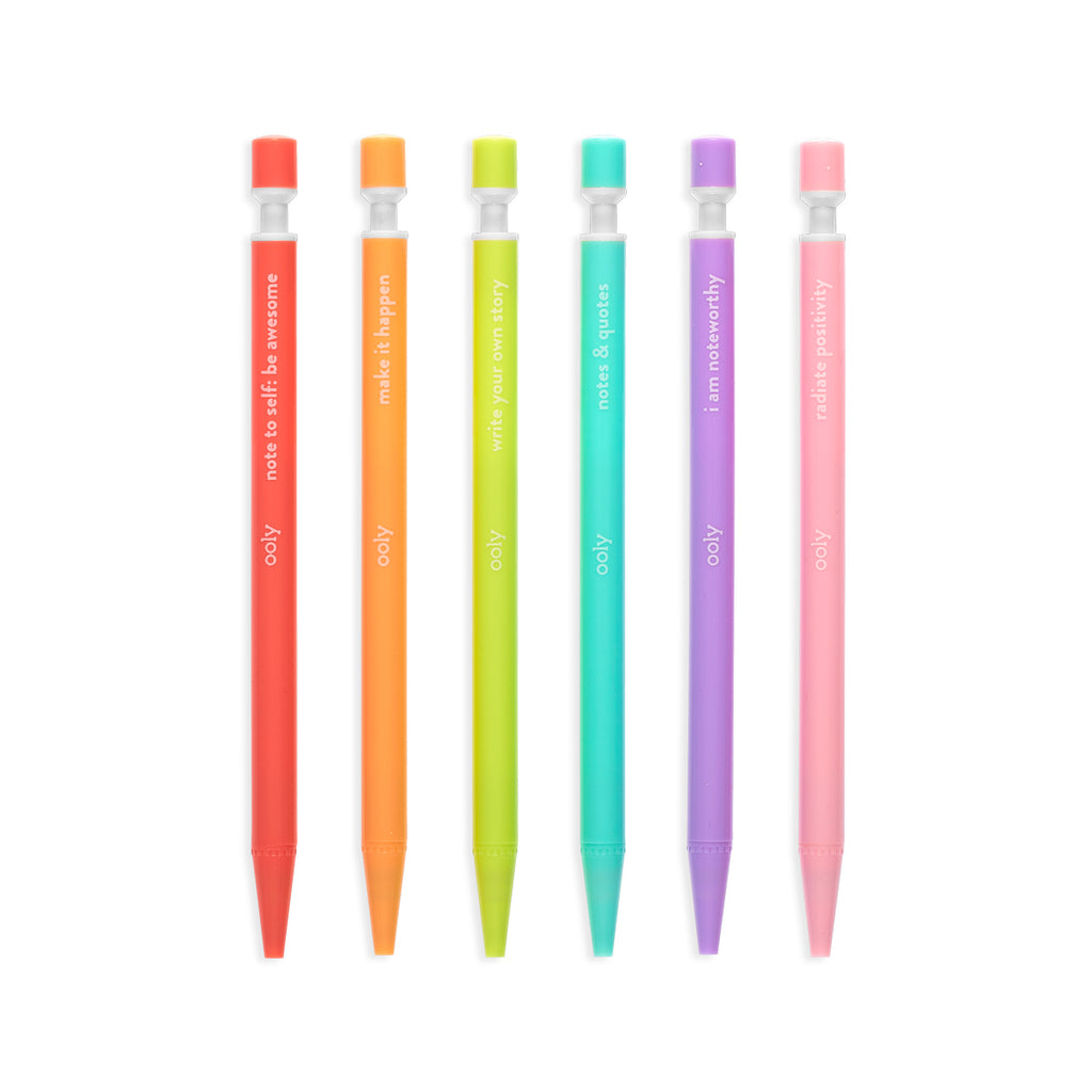 6 multicolored pencils
