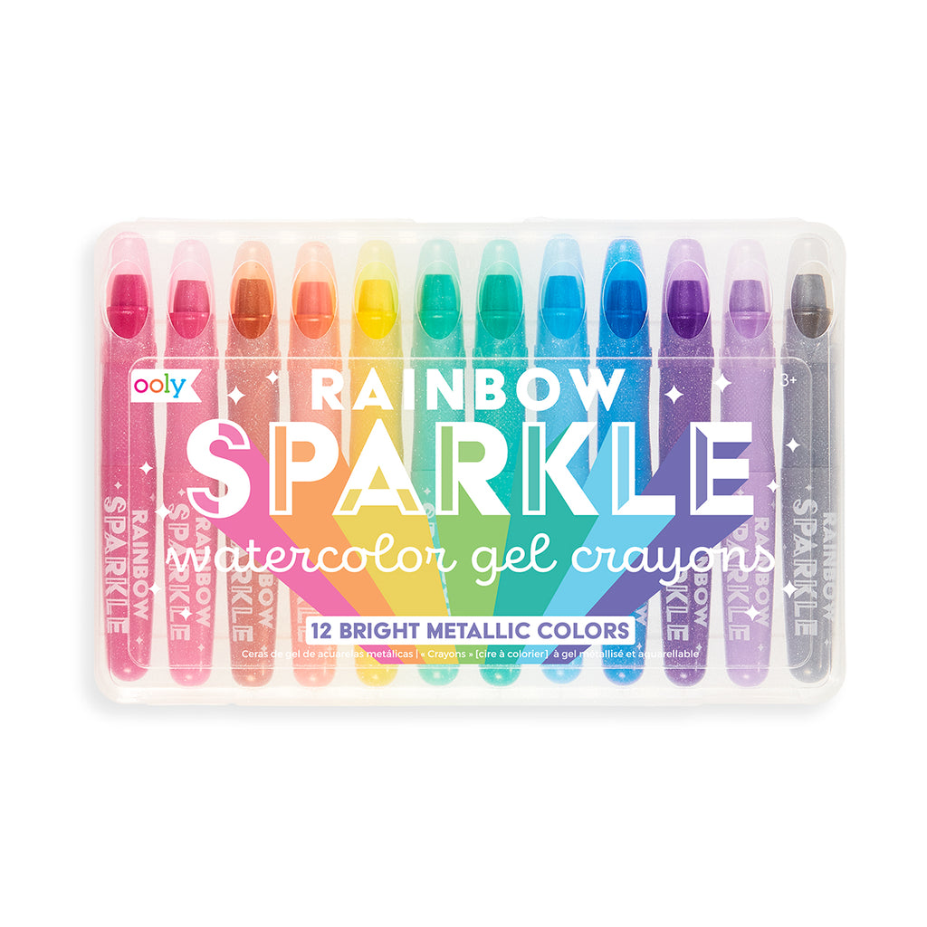 the pack of 12 metallic watercolor gel crayons