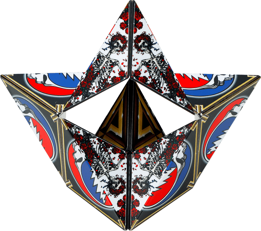 the the grateful dead steal your face shashibo folded into a shape