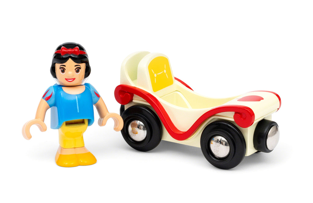 snow white with her attachable train wagon car