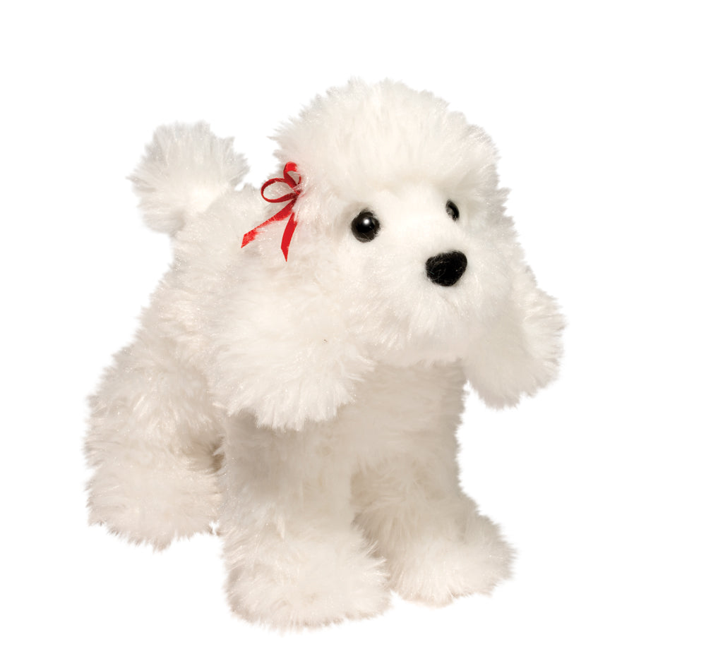 a white poodle stuffed toy