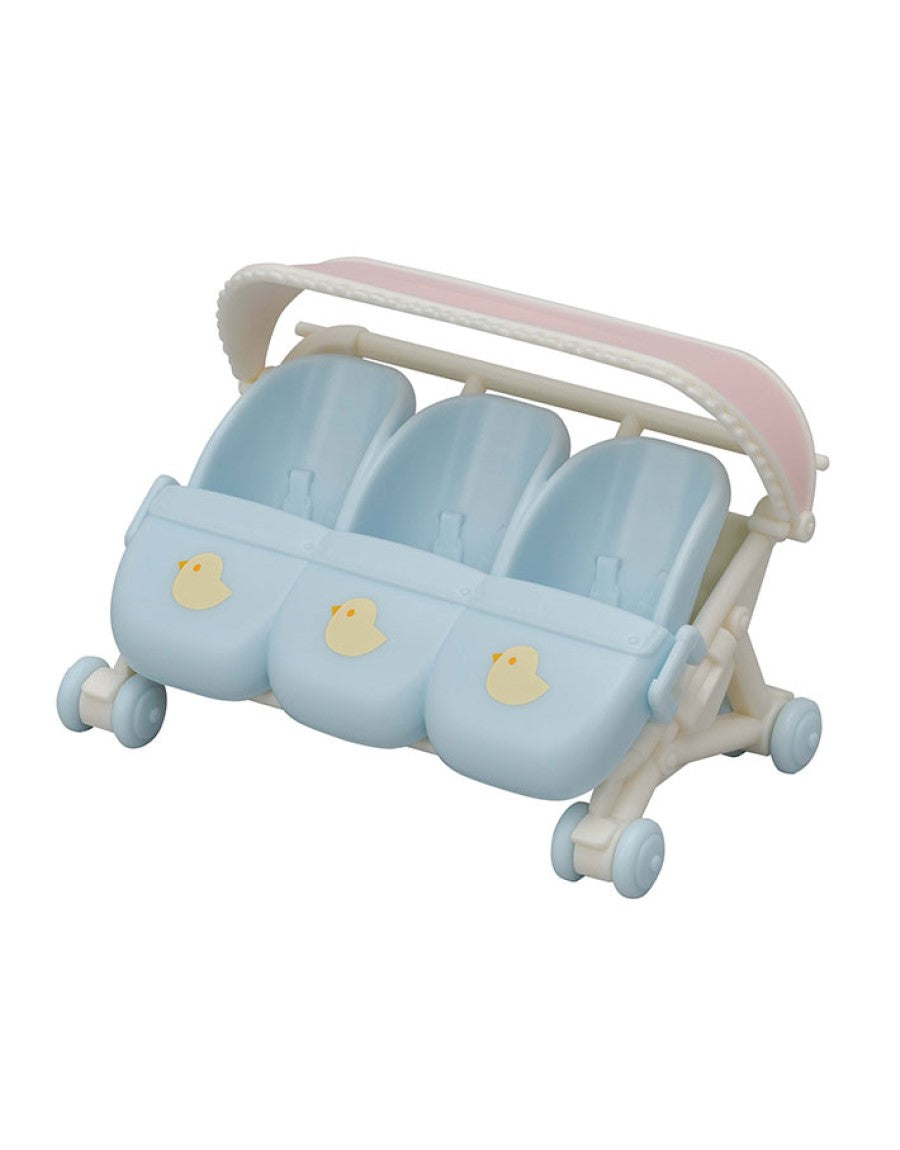 triplet baby stroller Calico Critters Triplets Baby Stroller