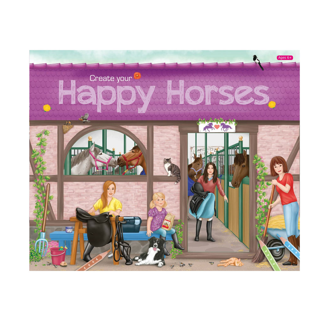 the happy horses sticker book cover