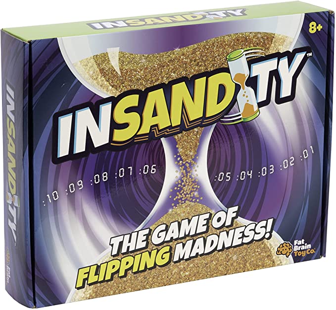 photo of insandity game packaging blue box