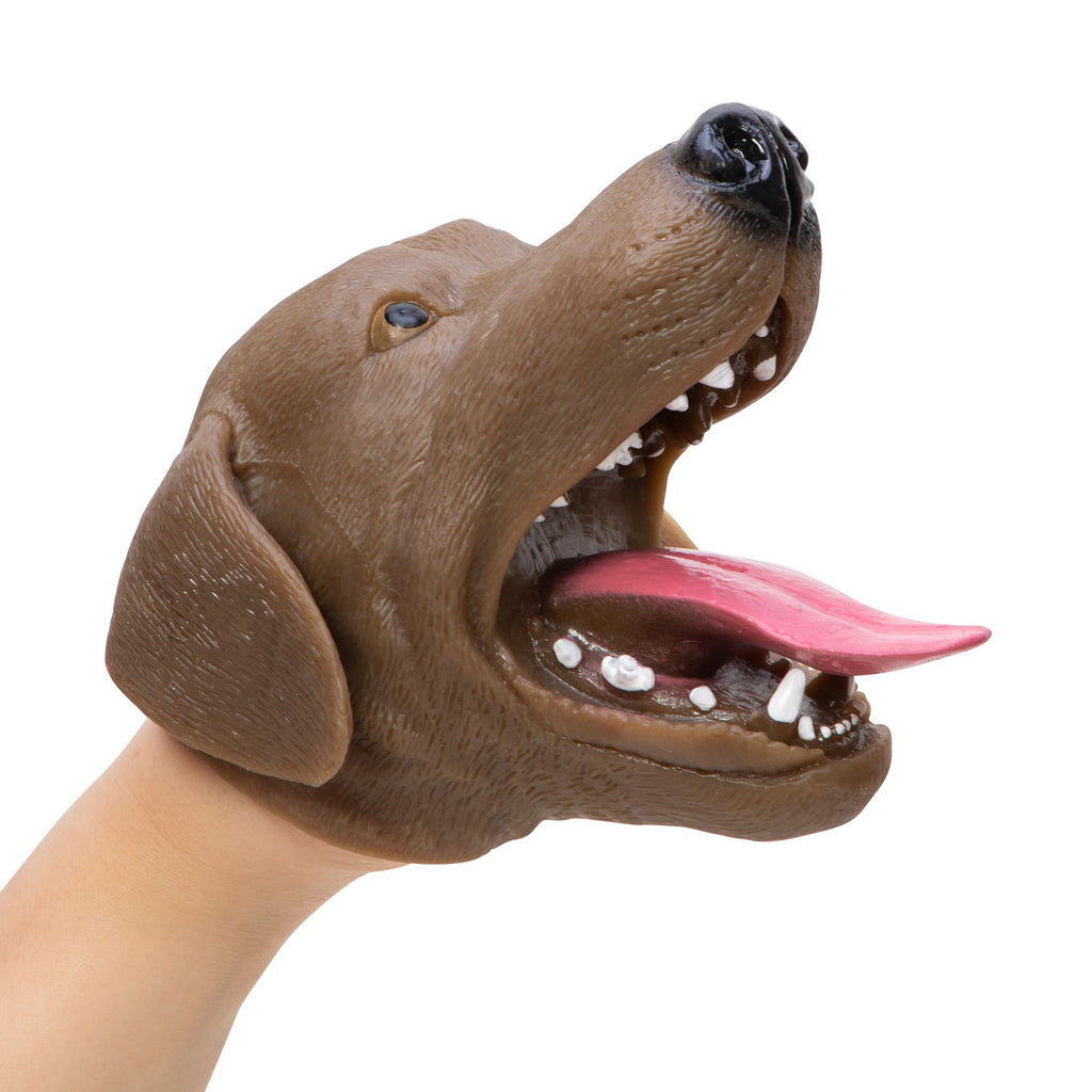 the brown dog hand puppet