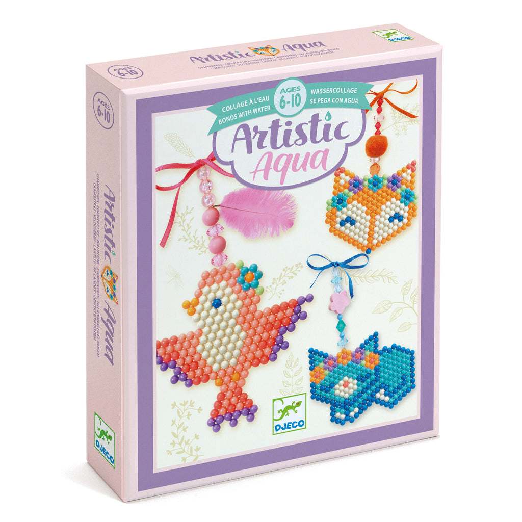 the box cover showing a variety of animal charms