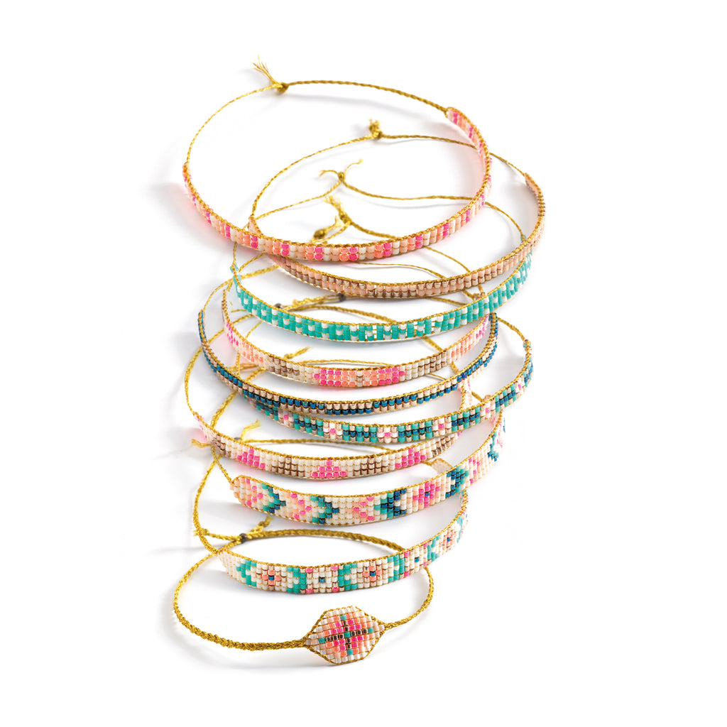 a collection of bracelets with the kit