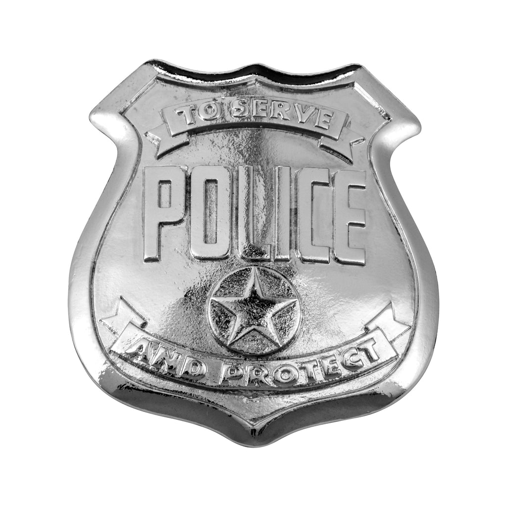 the shiny police badge