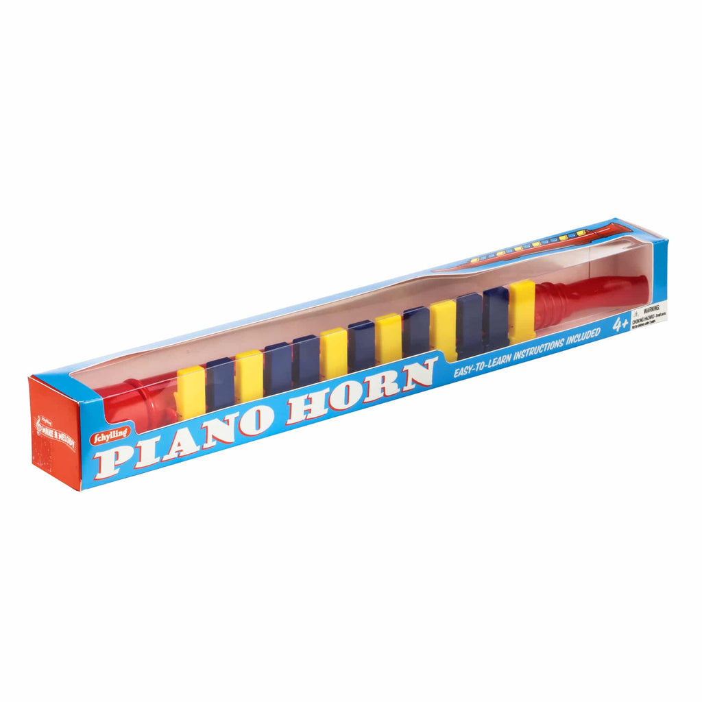 The Piano Horn in its package