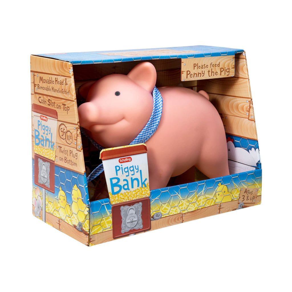 the rubber piggy bank package