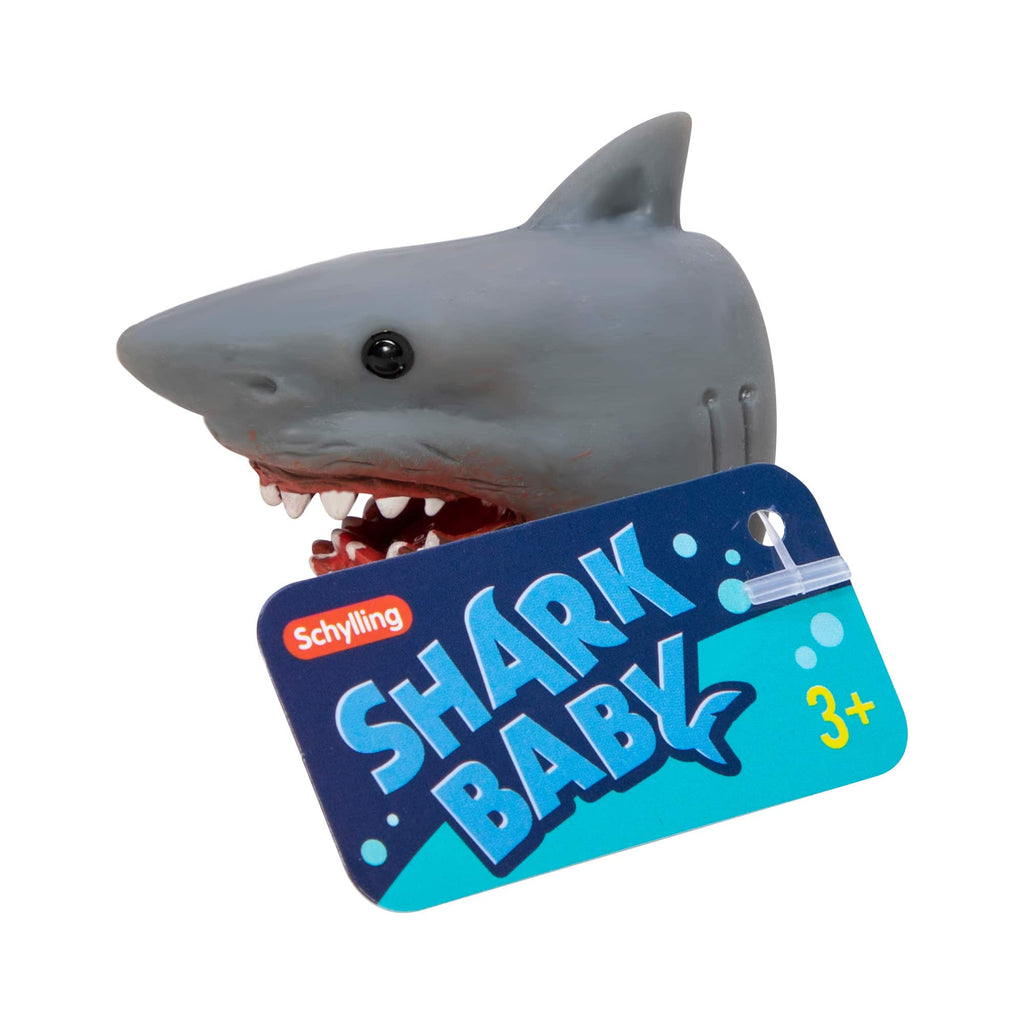 The shark baby finger puppet package