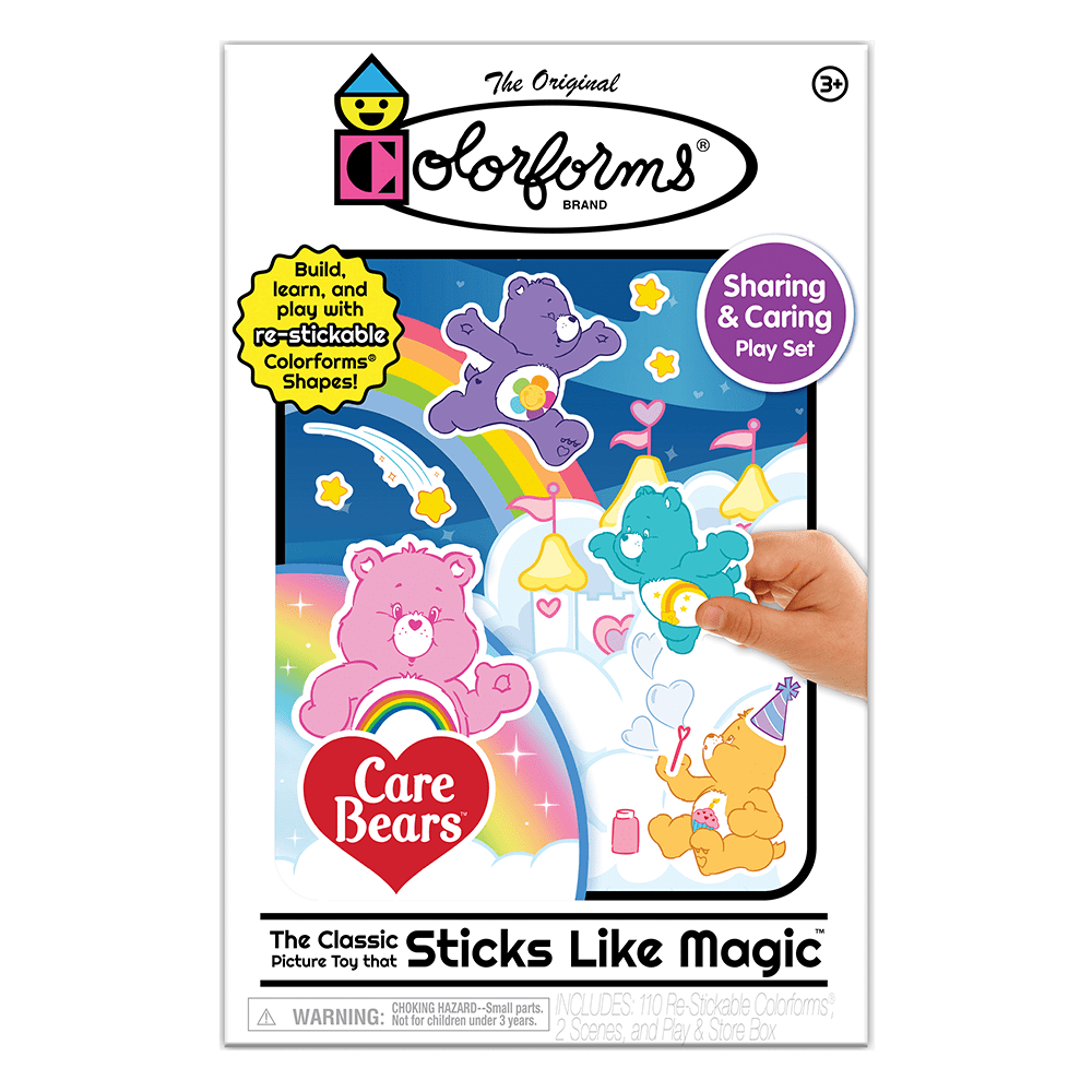 the colorforms care bears box
